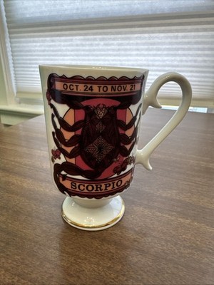Vintage Scorpio Mug By Royal Crown Arnart Smug Mugs Zodiac Horoscope