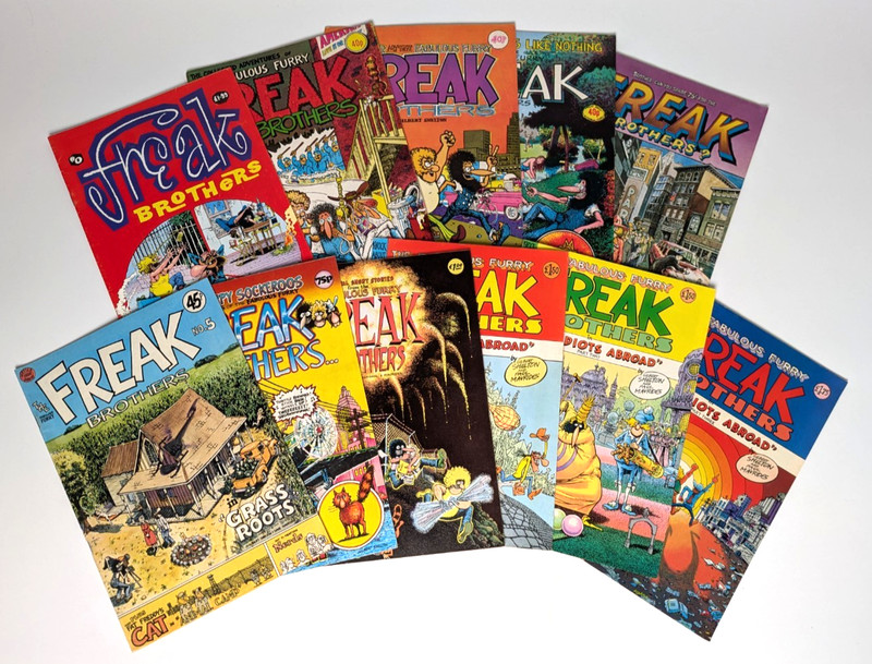Fabulous Furry Freak Brothers #0-10 | Gilbert Shelton | Knockabout 1970s
