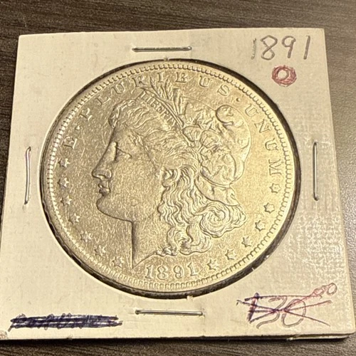 1891 Morgan $1 New Orleans Silver Dollar 0.9 Fineness US Coin Uncertified