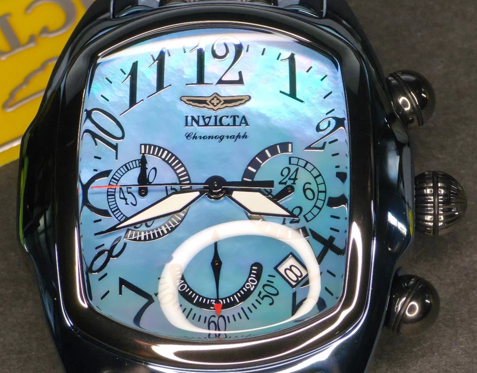 RELOJ INVICTA LUPAH con madreperla 44,5 mm Z60 esfera suiza azul hielo, Gunmetal Foto 4 de 4