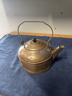 Revere Ware Tea Pot Kettle Solid Copper NY USA