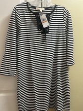 Michael Kors jersey T-shirt dress in stripe