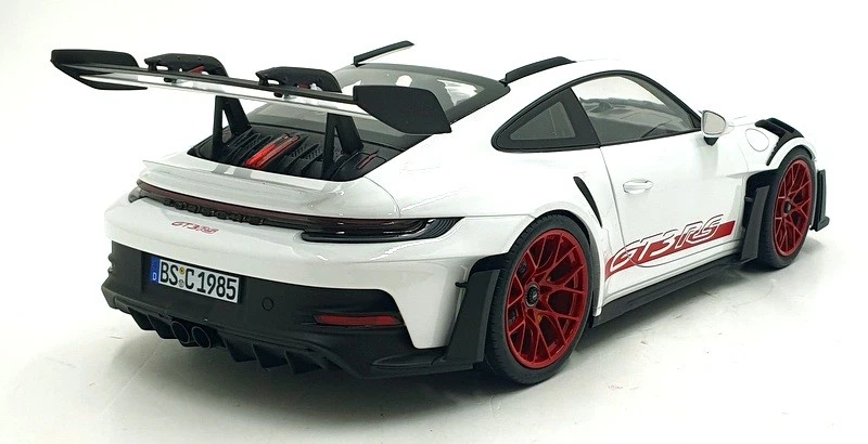 Norev 1/12 Scale 127530 - 2022 Porsche 911 GT3 RS - White and Pyro Red - Image 2 of 4