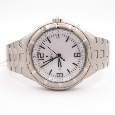 2010s NOS Ebel Sportwave Type E S/S Quartz Wristwatch w/Original Box, Keeps Time
