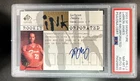 2003-04 SP Signature LeBron James Rookie INKorporated RC Auto #/100 PSA 8 10