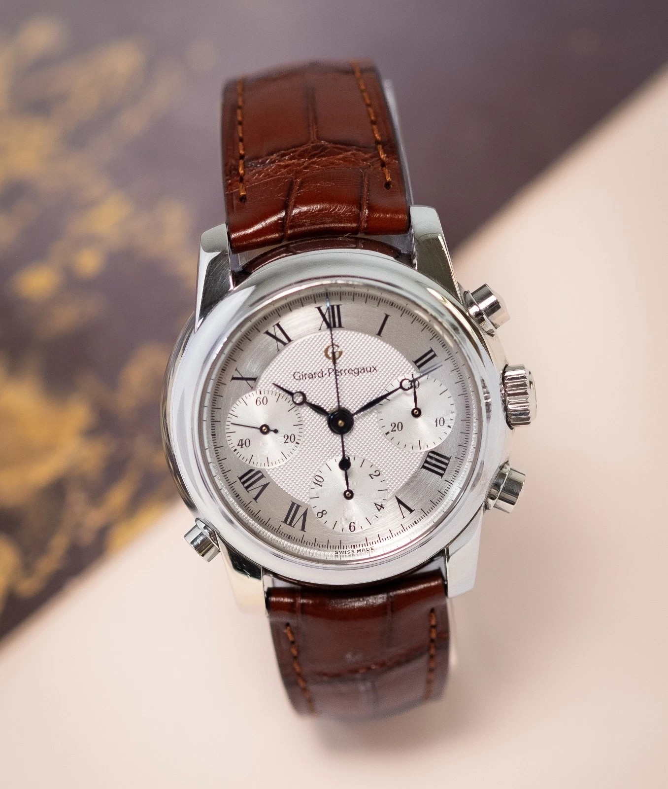 Girard Perregaux — Girard Perregaux 9010 Rattrapante. A Rare Split Second Chrono from 2008 Full Set