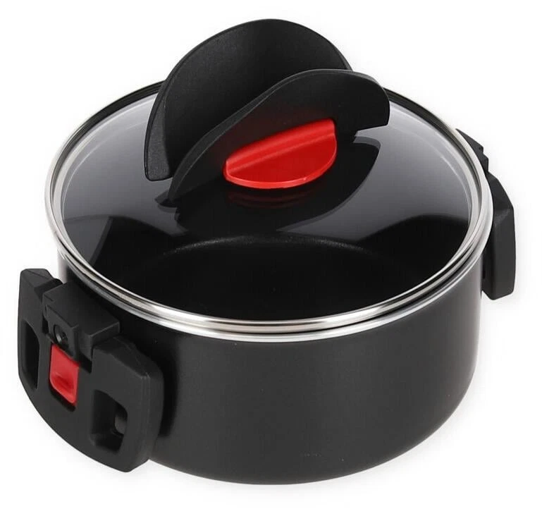 Ballarini Click & Cook Kochtopf mit Glasdeckel, ø16cm, 1,6L