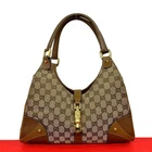 GUCCI New Jackie Shoulder Bag GG canvas leather Brown 35313