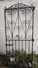 Black Wrought Iron Gate Heavy Duty Pedestrian Gate 