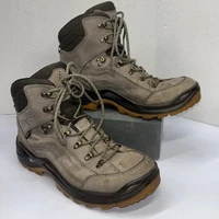 Lowa Renegade GTX Mid Wide Boots Mens Size 12 Brown Leather Goretex Hiking Trail