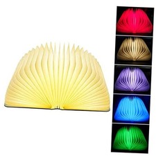 Folding Book Lamp Mood Light, 5 Colors Novelty LED Night Light Book Medium