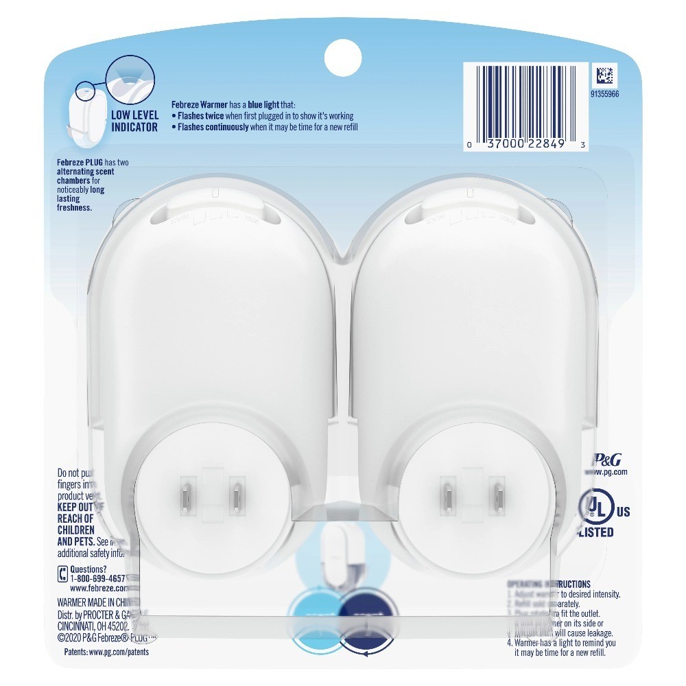Plug In Air Freshener Scented Oil Warmer Odor Eliminator 2 Pack