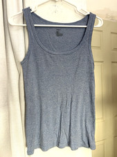 Gap Ribbed Tank Top Size Small Blue 100 cotton