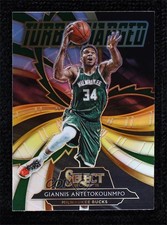 2020-21 Panini Select Turbocharged Silver Prizm Giannis Antetokounmpo #4 5a4