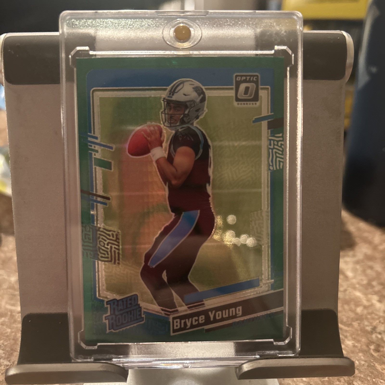 2023 Donruss Optic Bryce Young Green Hyper Prizm Rated Rookie #213 – Panthers RC