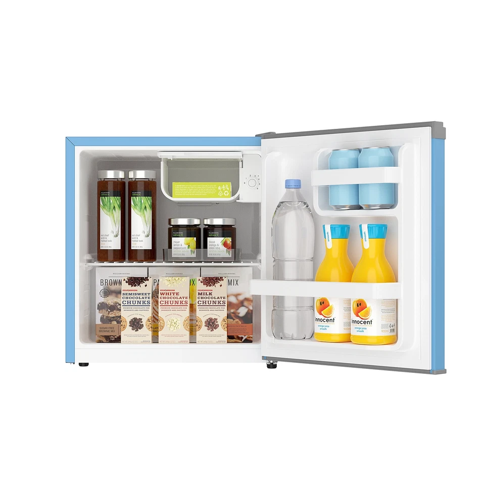 Frigidaire 1,6 Cu. Mini refrigerador Ft., azul - diseño compacto y elegante Foto 2 de 4