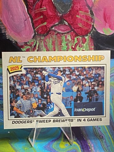 2026 Topps Heritage SHOHEI OHTANI NL Championship Dodgers Sweep LA Dodgers #277