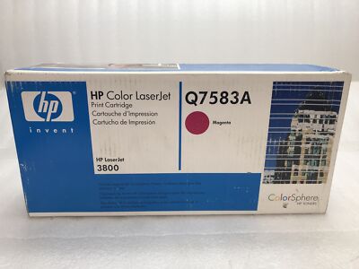 Genuine HP Color LaserJet CP3505 3800 Printer Magenta Toner Cartridge Q7583A