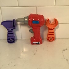 V Tech Drill and Learn Toolbox Replacement Hammer and Wrench - Orange and Purple