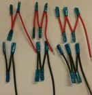 14 AWG Red Black Switch Socket Jumper leads Wires Female Spade Terminal 3 4 & 5