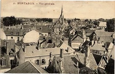 Old postcard Montargis - General view (185280)