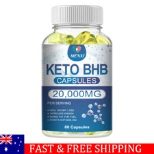Keto BHB Capsules Weight Loss Diet Pills Fat Burner Detox Dietary Supplement