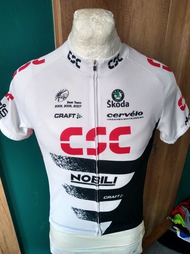 CRAFT CSC SKODA CERVELO 164CM UCI MAGLIA CYCLING SHIRT JERSEY VINTAGE RARE  | eBay