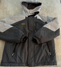 Gemyse Boys Gray Hooded Winter Coat Fleece Lined Pockets 10-12