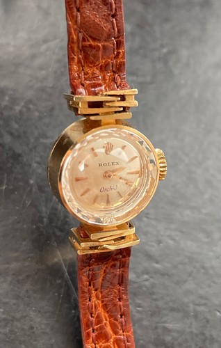 Rolex ♛ Orchid 2252 Pink Gold 18K 750 Vintage Elegant Ladie's Watch 1965 NOS - 第 14/23 張圖片