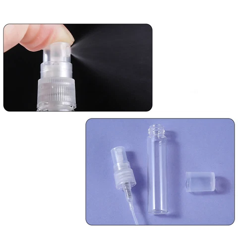 2ml-10ml Clear Atomizer Glass Bottles Spray Refillable Perfume Sample Container - Picture 9 of 12