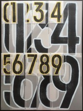 NUMBER / NUMERO BELGIUM AWAY FLOCAGE TRANSFERT DEKOGRAPHICS BELGIQUE EURO 2016