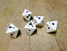 5 Poker Dice Octahedron Shape