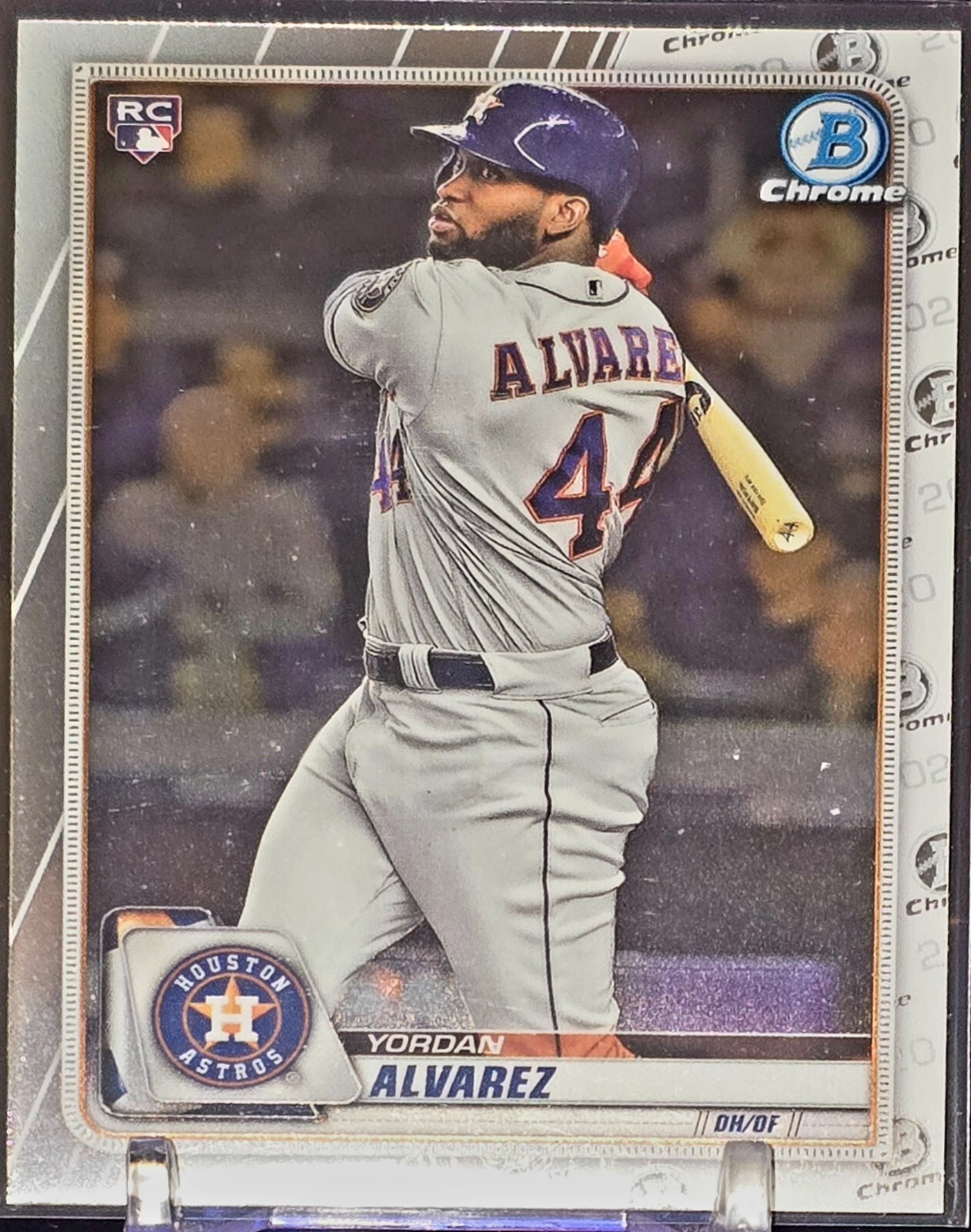 YORDAN ALVAREZ - HOUSTON ASTROS ROOKIE CARD #25 RC 2020 BOWMAN CHROME BASEBALL