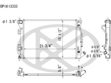 For 2014 Kia Forte Koup Radiator Koyo 56926DV 2.0L 4 Cyl Aluminum Core