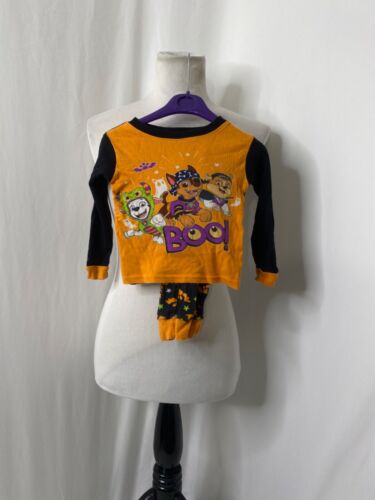 Jungen Größe 2T Pyjama Set Paw Patrole Halloween schwarz orange langarm - Bild 2 von 6