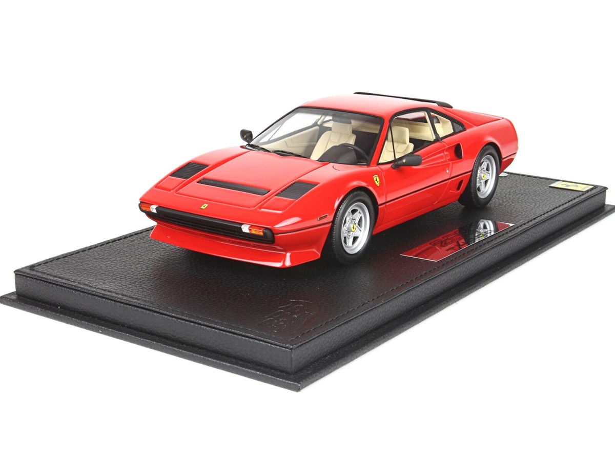 1982 FERRARI 208 GTB TURBO RED & DISPLAY CASE LTD ED 1/18