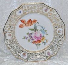 Durchbruchteller RW Bavaria - Blumendekor - ca.21 cm im &Oslash;   - Nr. 2