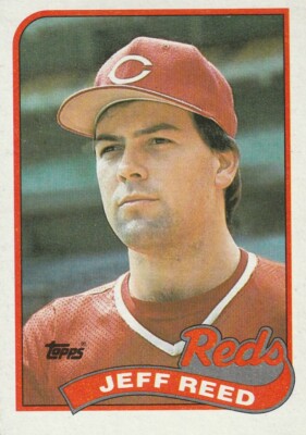 FREE SHIPPING-MINT-1989 Cincinnati Reds Topps  #626 Jeff Reed PLUS BONUS CARDS