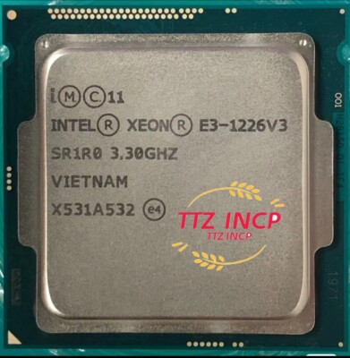 Intel Xeon E3-1226 V3 LGA1150 CPU Quad Core 3.3GHz 8MB Processor
