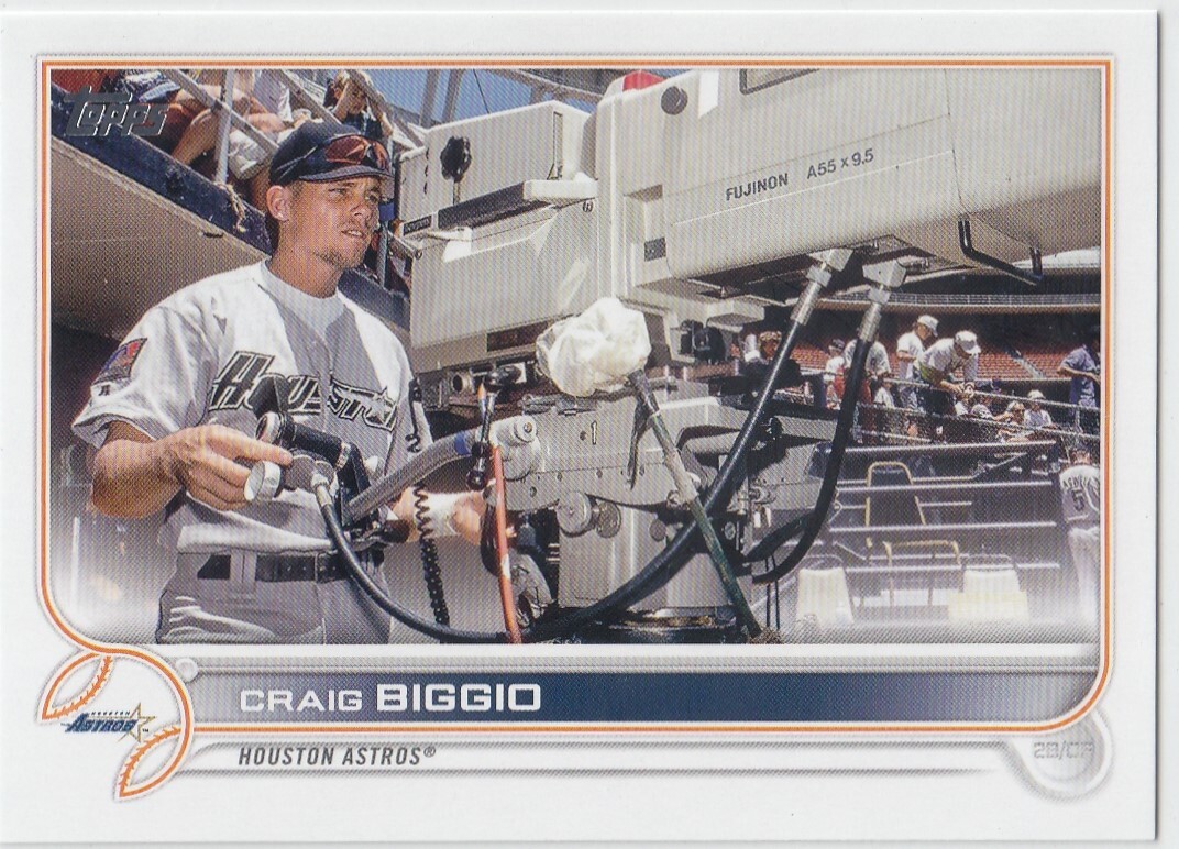 CRAIG BIGGIO TOPPS UPDATE LEGENDS SHORT PRINT HOUSTON ASTROS SP #7 2022 22