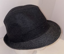 Country Gentleman Wilton Black Felt Fedora Hat Men Size Medium Made In USA
