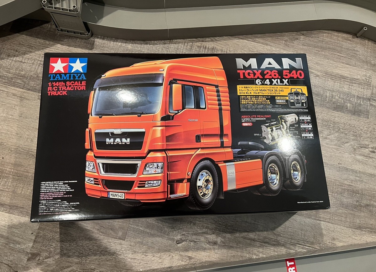 1/14電動RCビックトラックシリーズMAN TGX 26.540 6×4XLX Tamiya RC Truck Trailer MAN TGX 26.540 6x4 Full Operation 1/14
