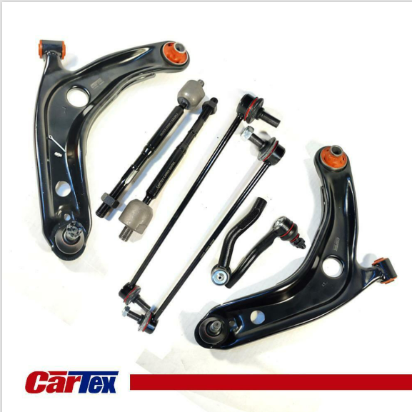 Suspension Kit Front Control Arms Tie Rods Sway Bars for 2006-2018 Toyota Yaris