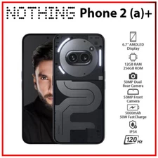 Nothing Phone 2(a) Plus BLACK 12GB+256GB Dual SIM Unlocked Android Cell Phone