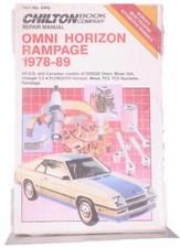 Dodge Omni Miser 024 Charger 2.2 Repair Manual 1989 1988 1987 1986 1985 1984 Dodge Omni Miser 024 Charger 2.2 Repair Manual 1989 1988 1987 1986 1985 1984