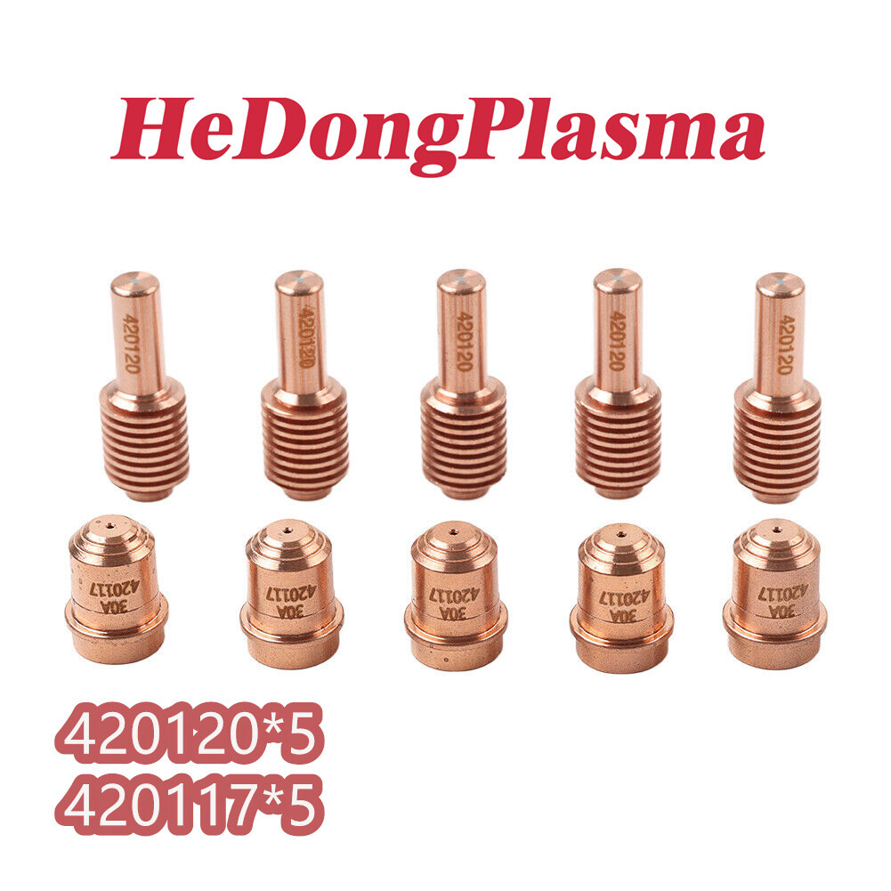 For 45 Plasma Consumables Cutting 10Pcs 220671 Nozzle and 10Pcs 220669 Electrode For 45 Plasma Consumables Cutting 10Pcs 220671 Nozzle and 10Pcs 220669 Electrode