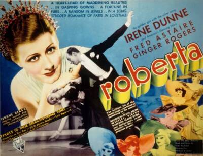 Roberta Lobby Card Irene Dunne Ginger Rogers Fred Astaire 1935 Old Movie Photo