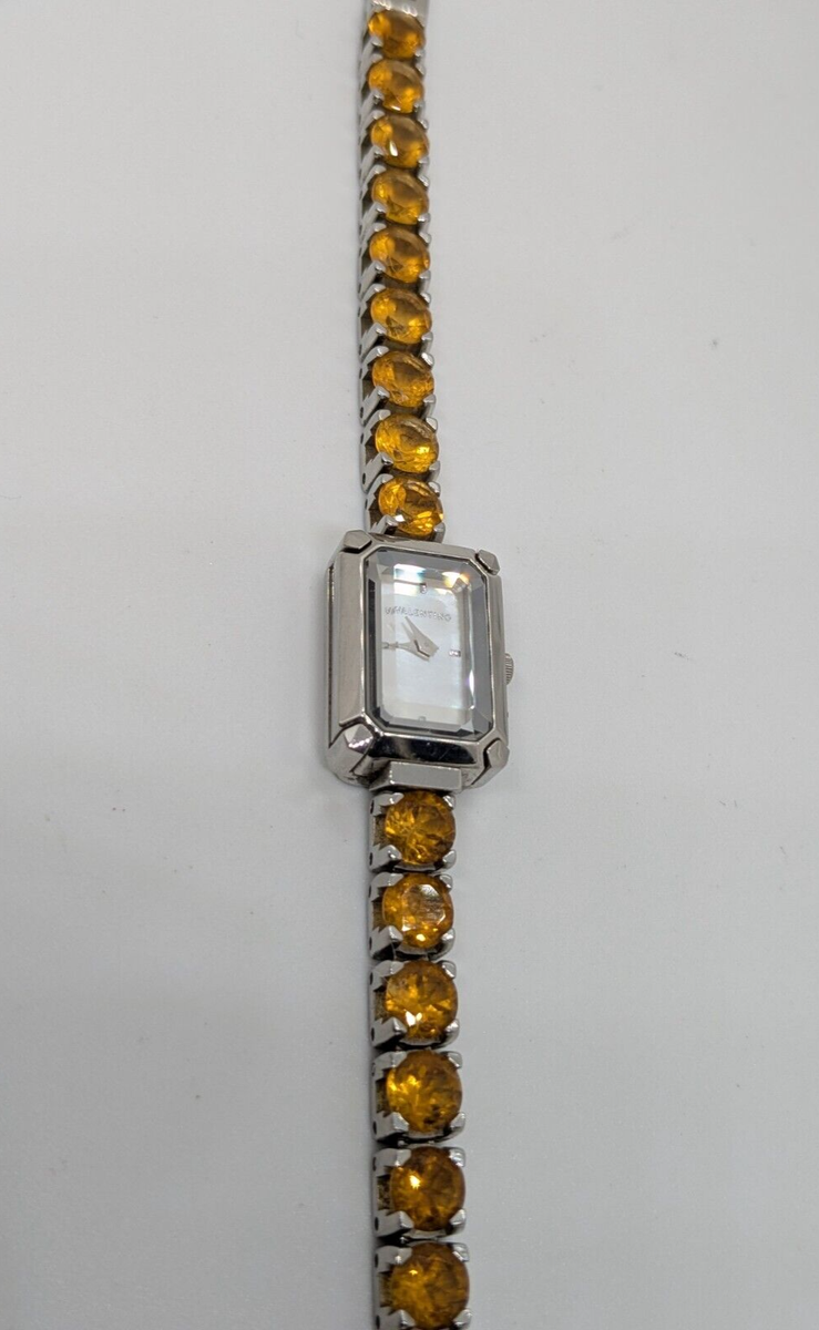 VALENTINO STAINLESS STEEL AND CITRINE WATCH Valentino Ladies Citrine Watch | eBay main image 2