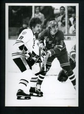 John Wensink & Carol Vadnais circa 1970's Press Photo Boston Bruins Rangers