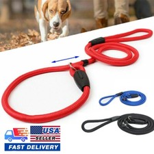 Dog Nylon Adjustable Loop Slip Rope Leash Lead Training Choke Pet Collar 130cm
